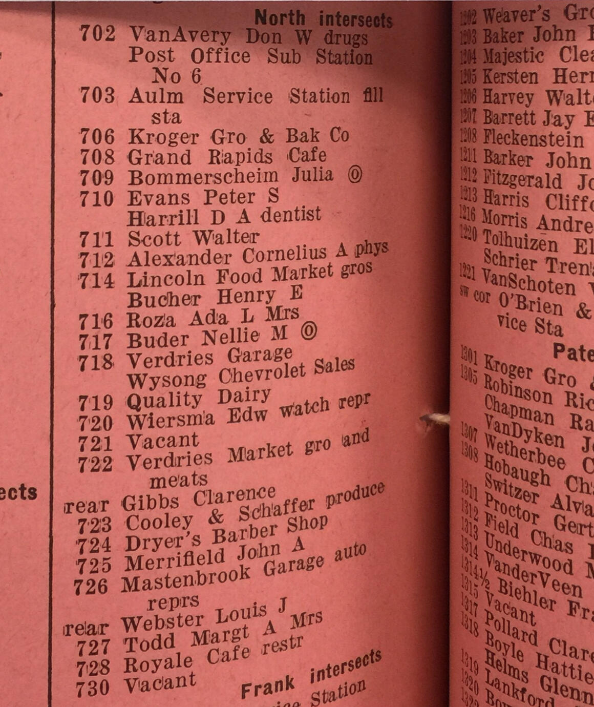 Business on 700 N Burdick - 1935