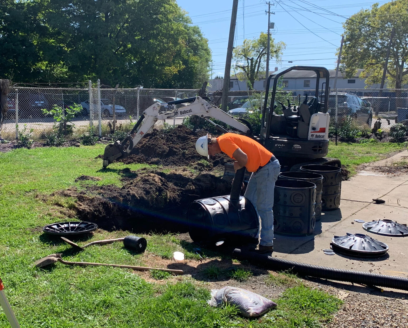 Stormwater management system install