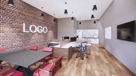 Downstairs office at 708